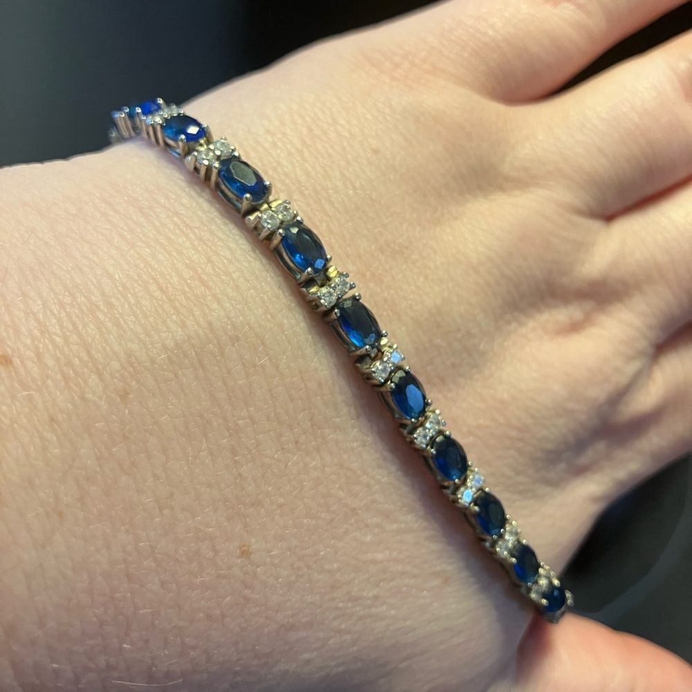 Sapphire Tennis Bracelet - Picture 4 of 5